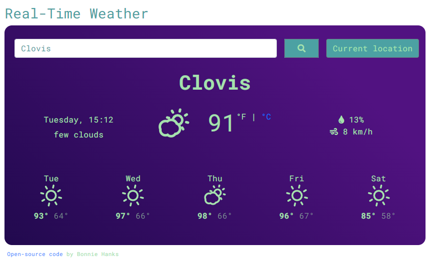 React Weather App